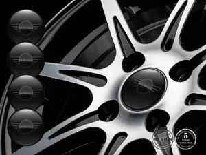 Mini Cooper Style Cache-Moyeu Bombé Étiquettes de Qualité